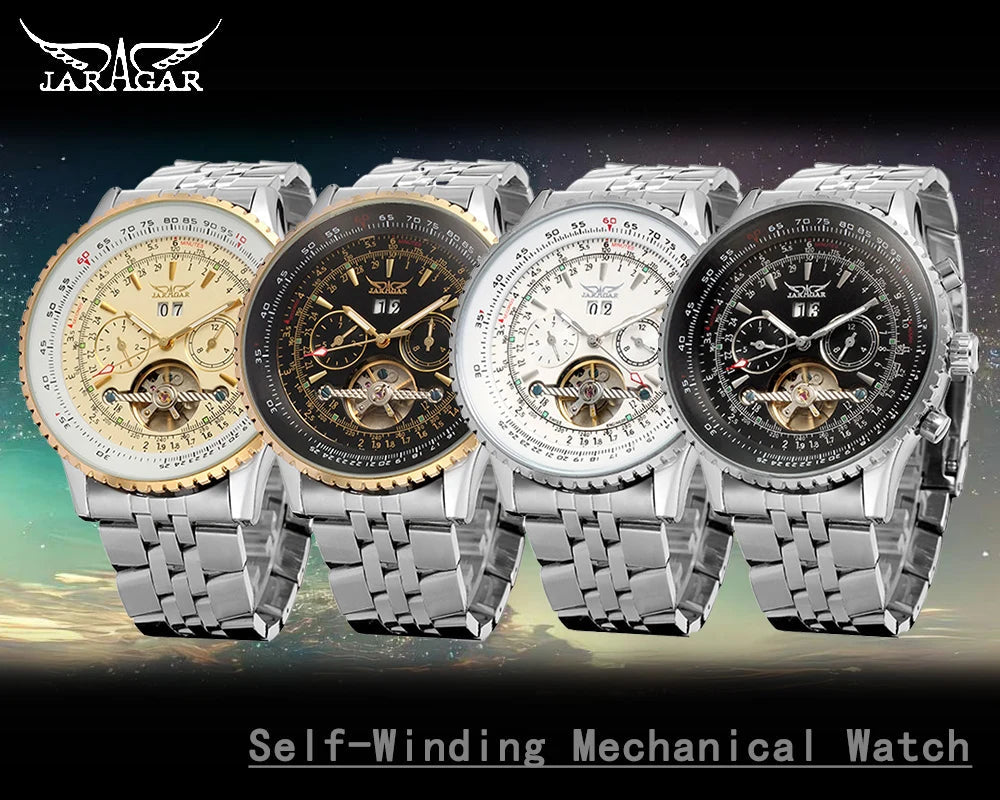 Jaragar 50MM Automatic Mechanical Watch for Men,Multifunctional, Multi Shop24