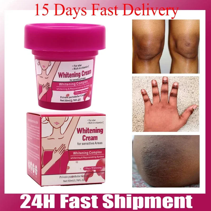 Body Whitening Bleach Cream Brighten Underarm Elbow Knees