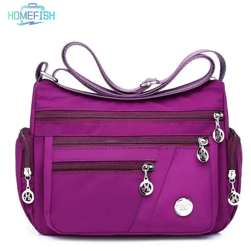 Handbag for Women HOMEFISH Ladies' Neutral Nylon Fabric Crossbody 2026 MultiShop24