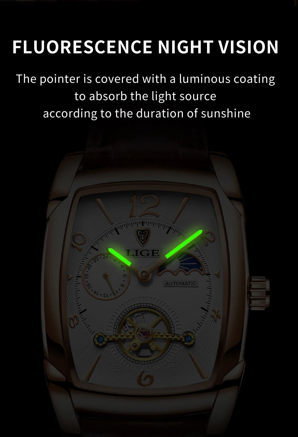 2024 LIGE New Men Watch Automatic Mechanical Watch for Men Multi Shop24