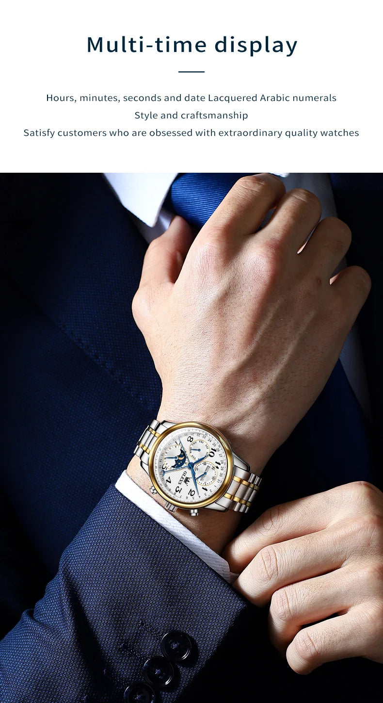 OLEVS 6667 Men's Watch Fashion Number Scale Mechanical Watch For Men Top Multi Shop24