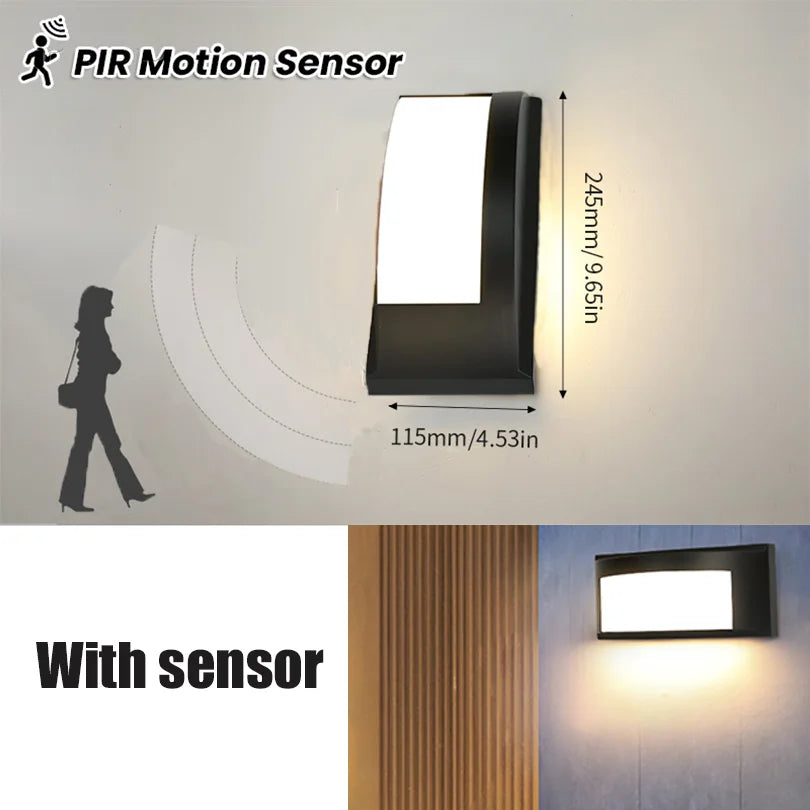 Led Outdoor Wall Light Waterproof IP66 Motion Sensor Led - Multi Shop24