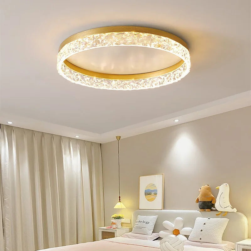 Nordic Creative Modern LED Ceiling Light Dimmable Round Ceiling Light Living Room - Multi Shop24