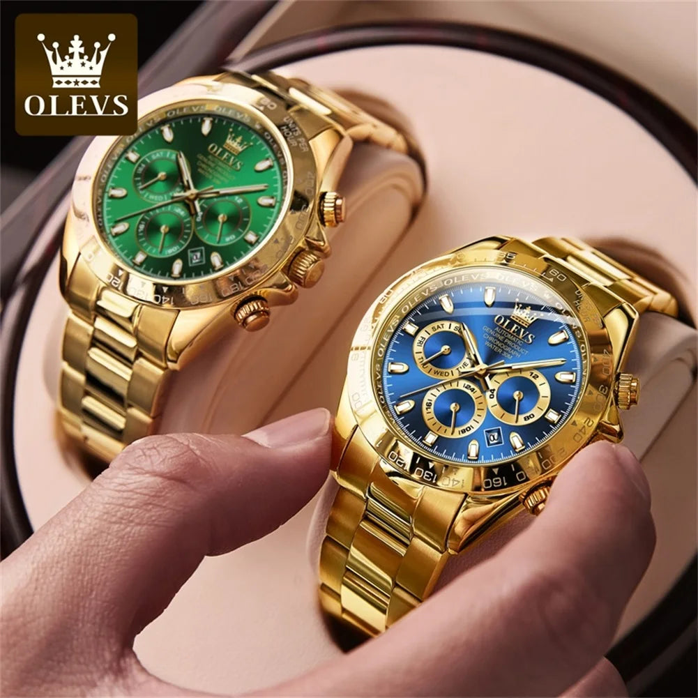 OLEVS 6638 TOP Brand Automatic Mechanical Watch for Men Multi-function Multi Shop24
