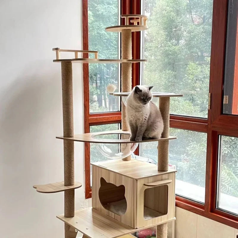 Cat Tree Sisal Rope Cat Tower Cat Scrapers Scratching Post for Cats Toys Multi Shop24