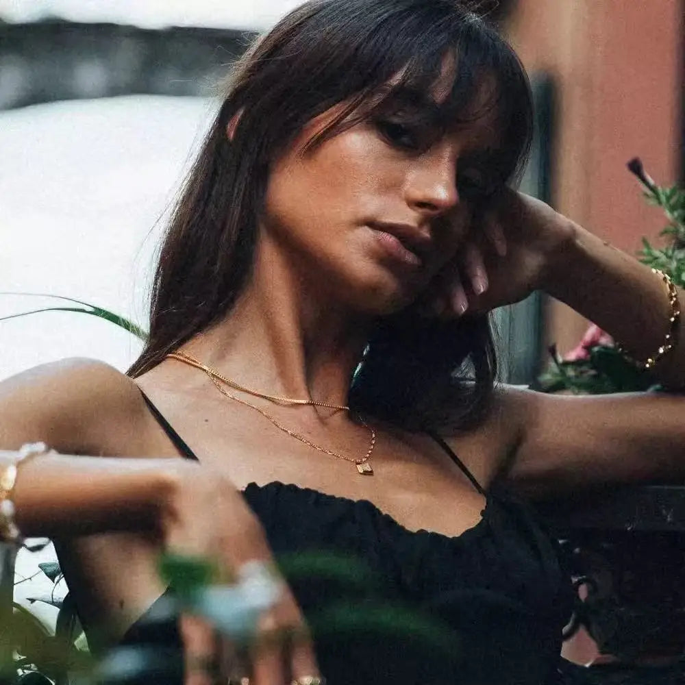 1.2mm Simple Stainless Steel Box Chain Necklace Gold Color Titanium Steel Men Necklace Fashion Women Jewelry Trend Accessories - Multi Shop24