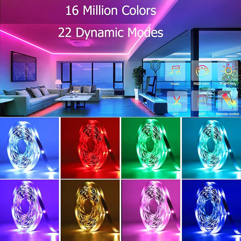 RGB Led Strip Lights 5m 10m 20m 25m Led Room Light Multi Shop24