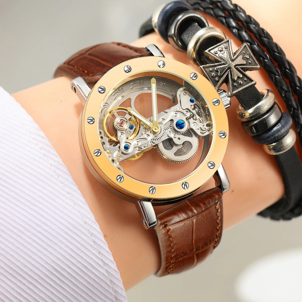 2024 Top Brand Luxury Steel Skeleton Tourbillon Automatic Multi Shop24