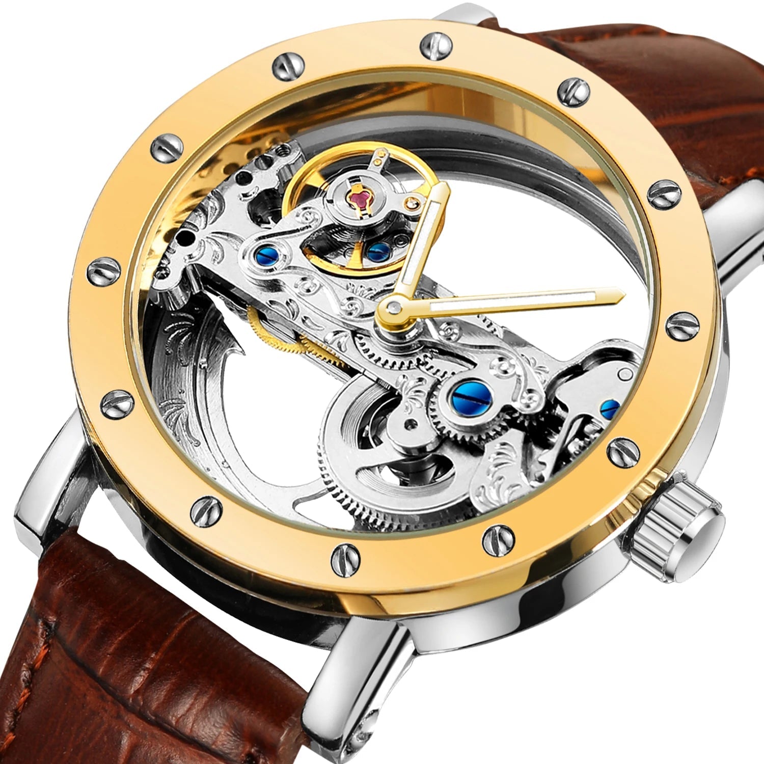 2024 Top Brand Luxury Steel Skeleton Tourbillon Automatic Multi Shop24