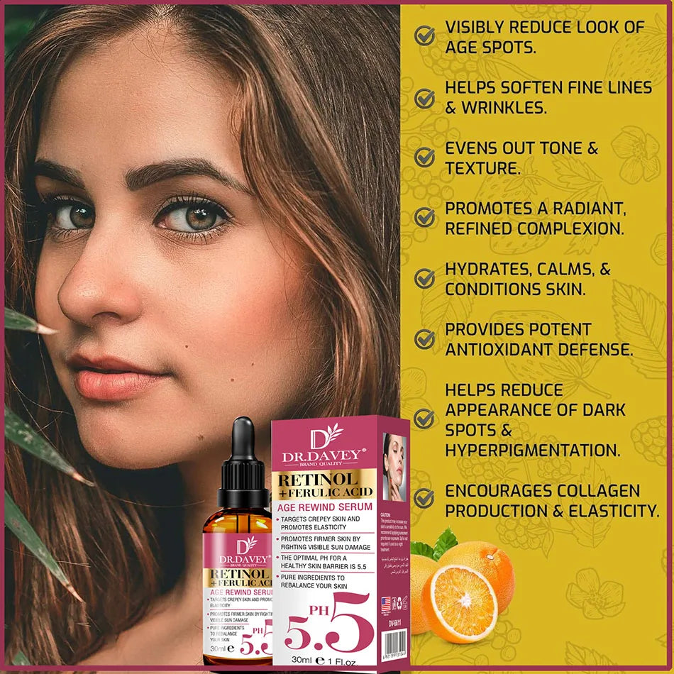 Retinol Body Lotion Firming For Face, Body, Dry Skin Improves Elasticity Age Rewind Serum For Face Serum Brightening