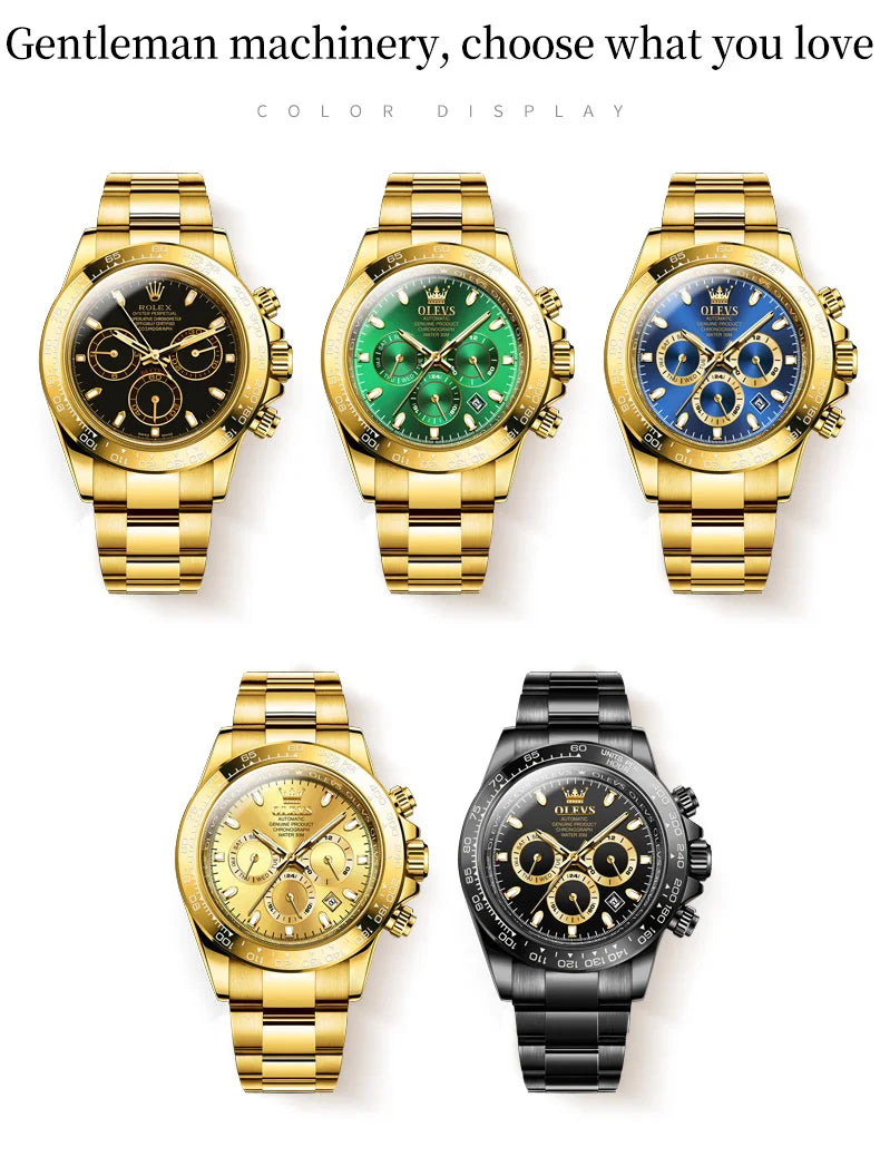 OLEVS 6638 TOP Brand Automatic Mechanical Watch for Men Multi-function Multi Shop24