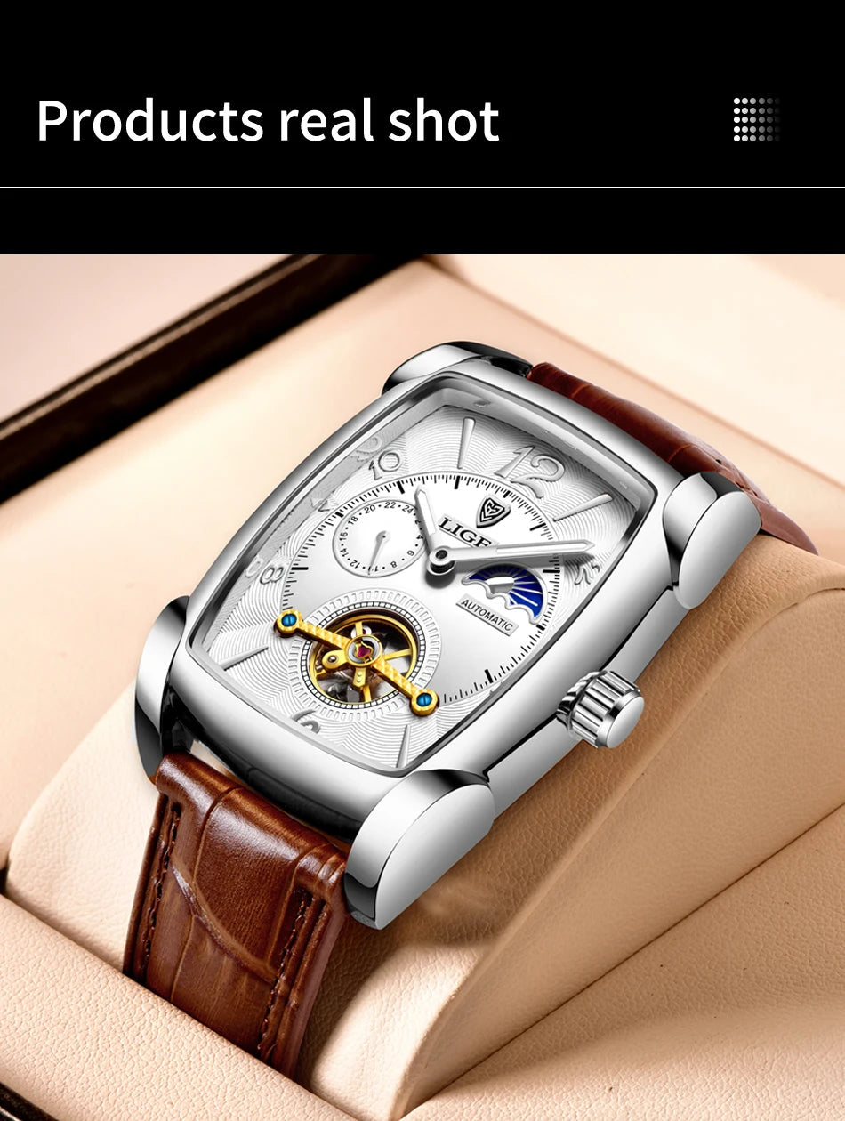 2024 LIGE New Men Watch Automatic Mechanical Watch for Men Multi Shop24