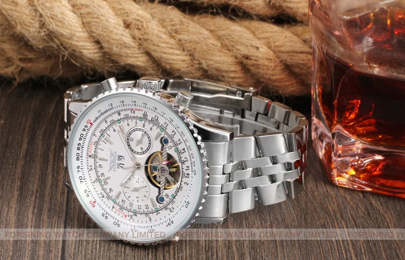 JARAGAR Original Big Dial Tourbillon Chronograph Automatic Man Watches Multi Shop24
