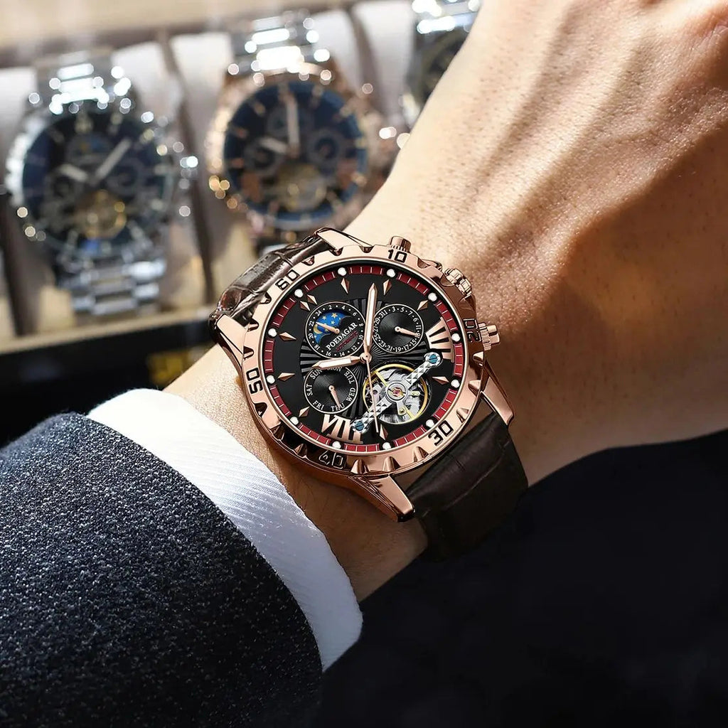 POEDAGAR Luxury Automatic Wristwatch Waterproof Multi Shop24