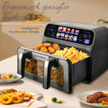 2200W Hot Air pro Fryer Dual Basket 9L Multi-Function Air Fryers Multi Shop24