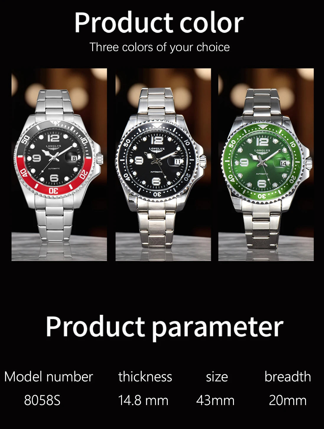 Men automatic watch business mechanical watches Multi Shop24