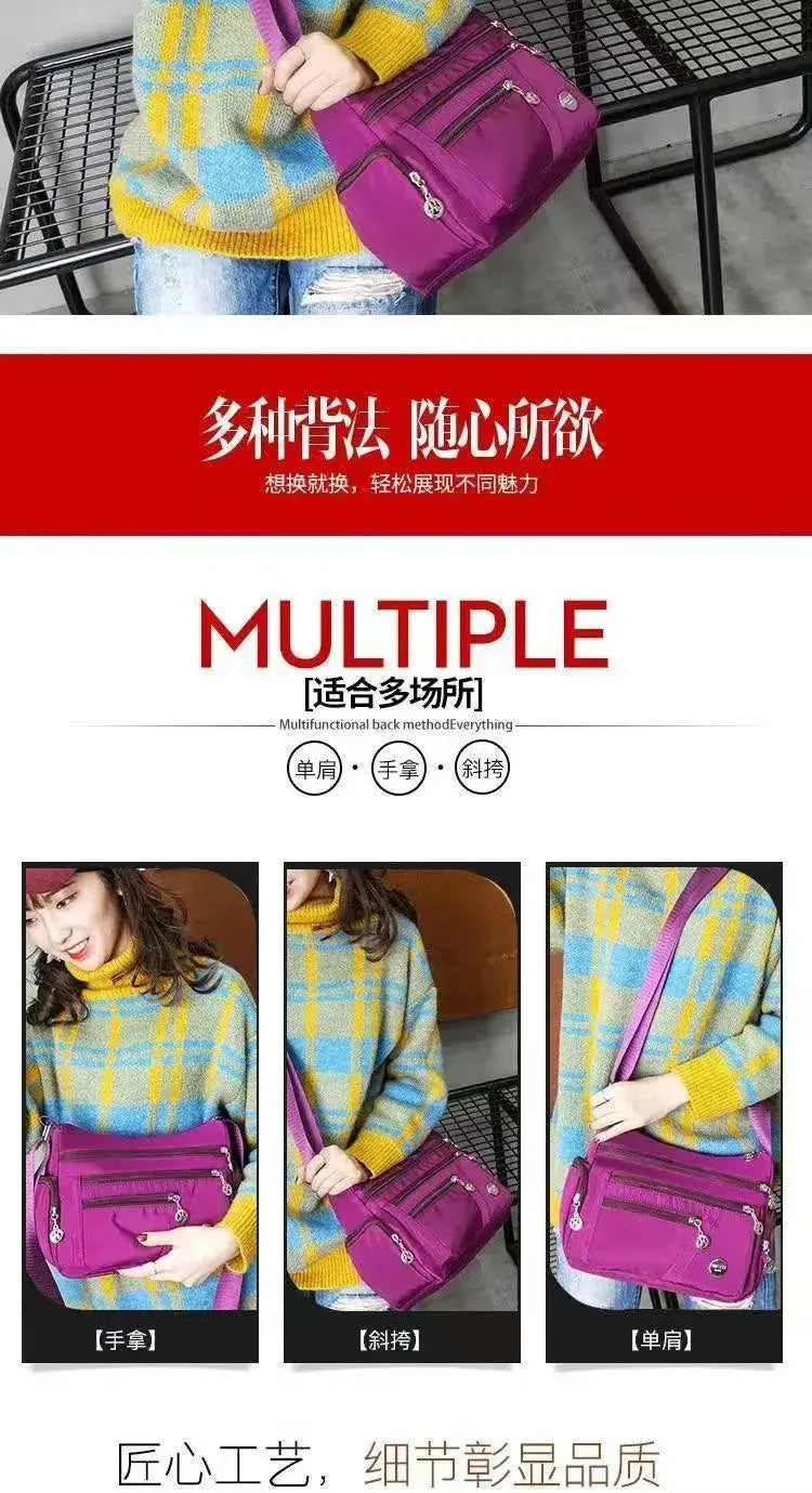 Handbag for Women HOMEFISH Ladies' Neutral Nylon Fabric Crossbody 2026 MultiShop24