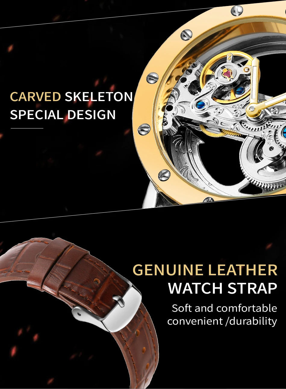 2024 Top Brand Luxury Steel Skeleton Tourbillon Automatic Multi Shop24