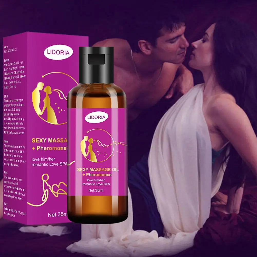 Purple Charming Massage Oil Sexy Men Women Massage Oil 35ml