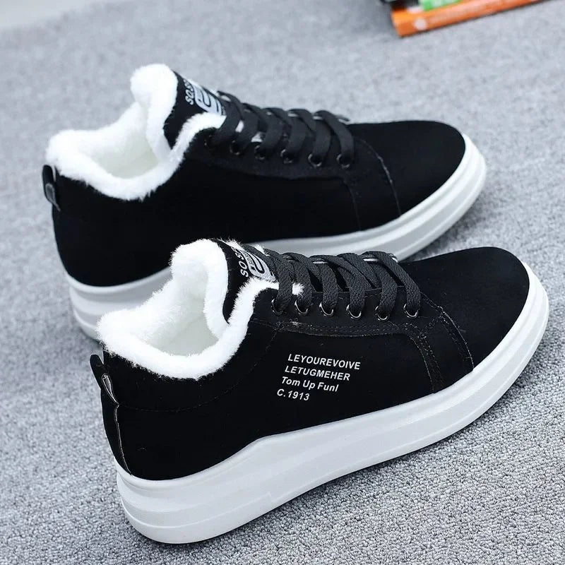 New Snow Boots Winter Outdoor Women Shoes Warm Fur Plush Lady Casual Shoes Lace Up Fashion Sneakers Platform Snow Boots MultiShop24